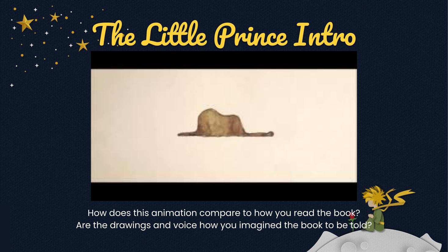 The Little Prince lesson slide 2