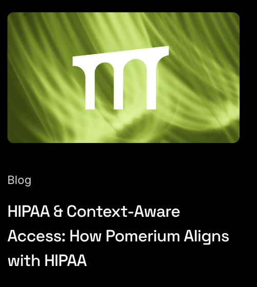 HIPAA and context-aware access article