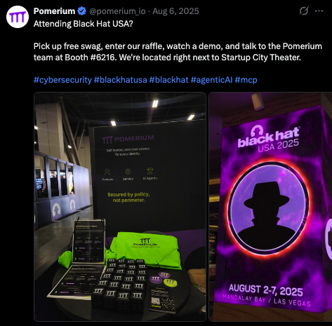 Pomerium in-person event and technical content promoted on X